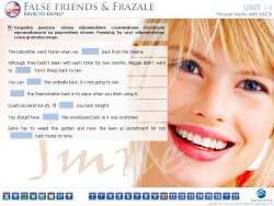 Just Learning Be Inspired! słownictwo False Friends & Phrasal Verbs